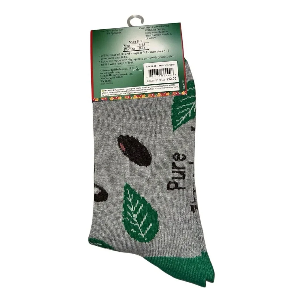 3x Junior Mints Novelty Low Cut and Crew Socks Adult Set One Size